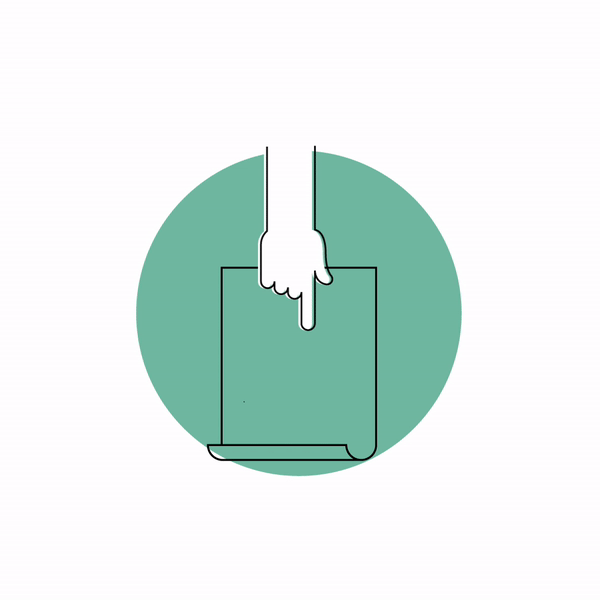 hand reading document